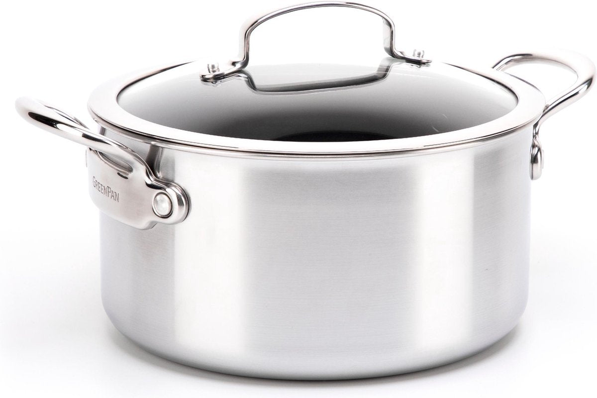 GreenPan barcelona evershine kookpot met deksel 20cm 3.1l