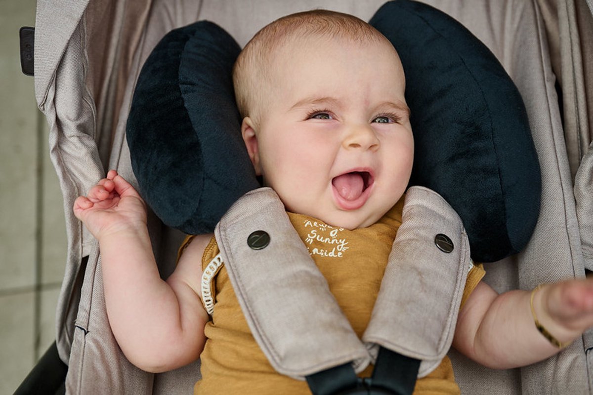 Dooky® Dooky buggy pillow - buggy hoofd ondersteuningskussen - zwart