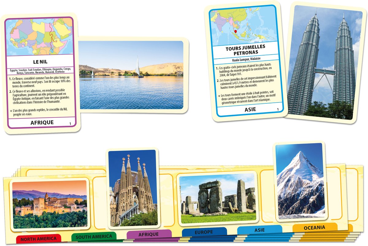 Tactic Wonders of the world card game (fr)