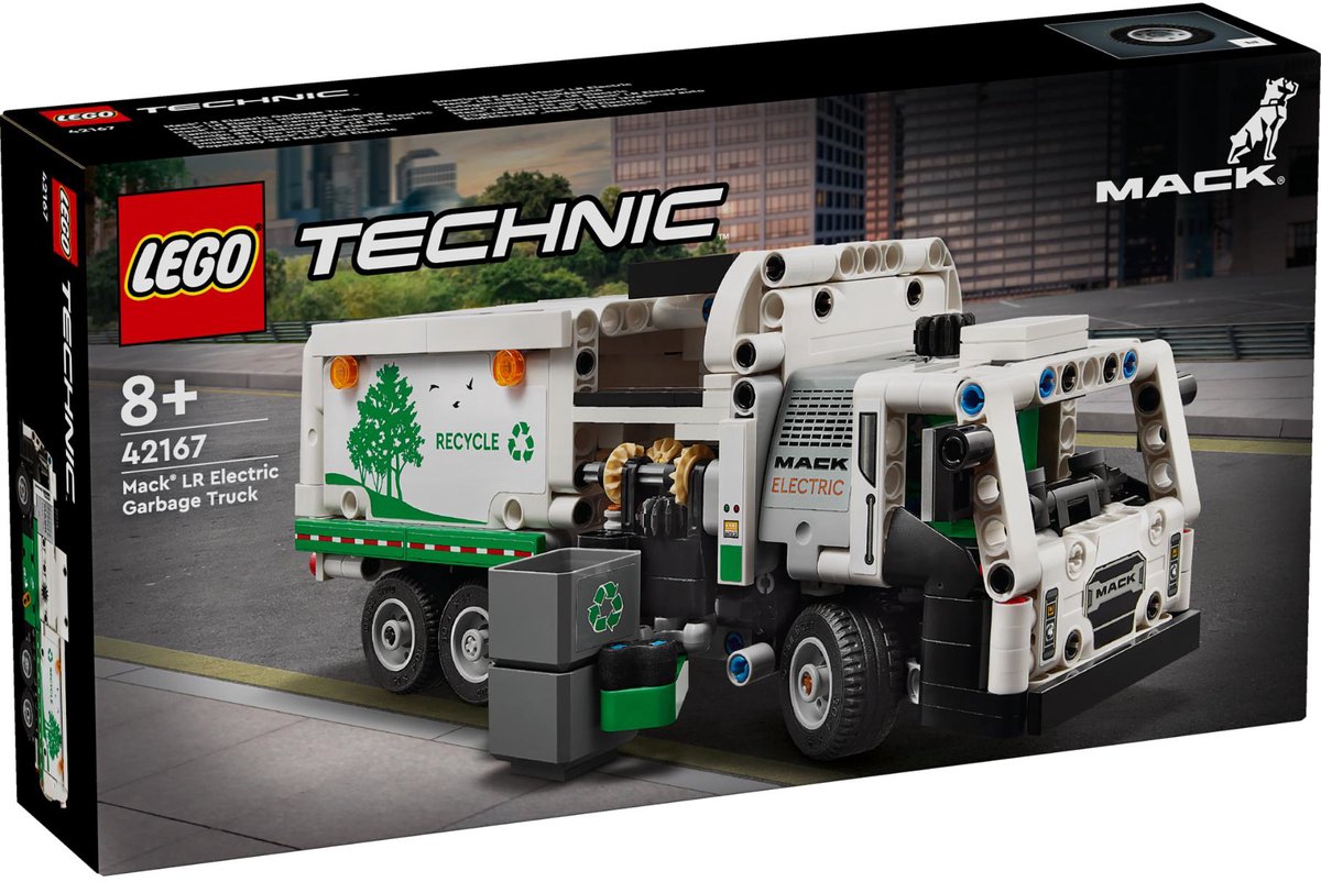 LEGO technic mack lr electric vuilniswagen - 42167