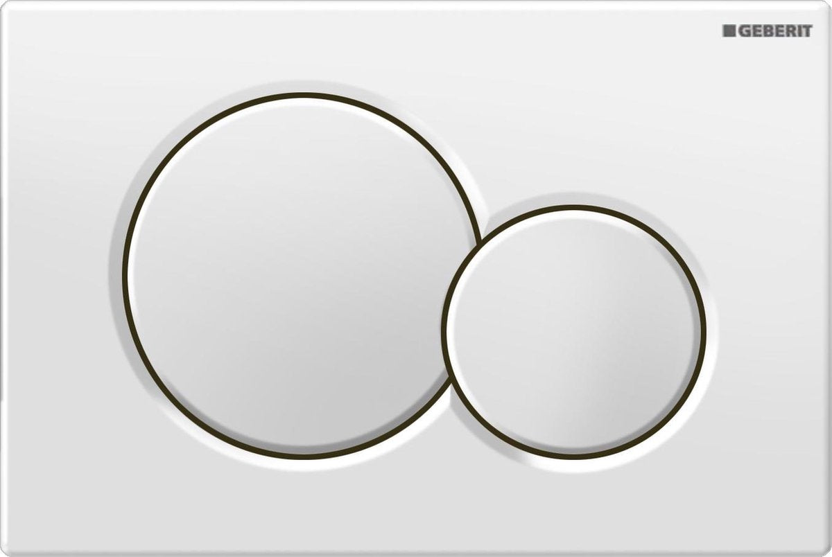 Geberit sigma 01 bedieningspaneel - wit