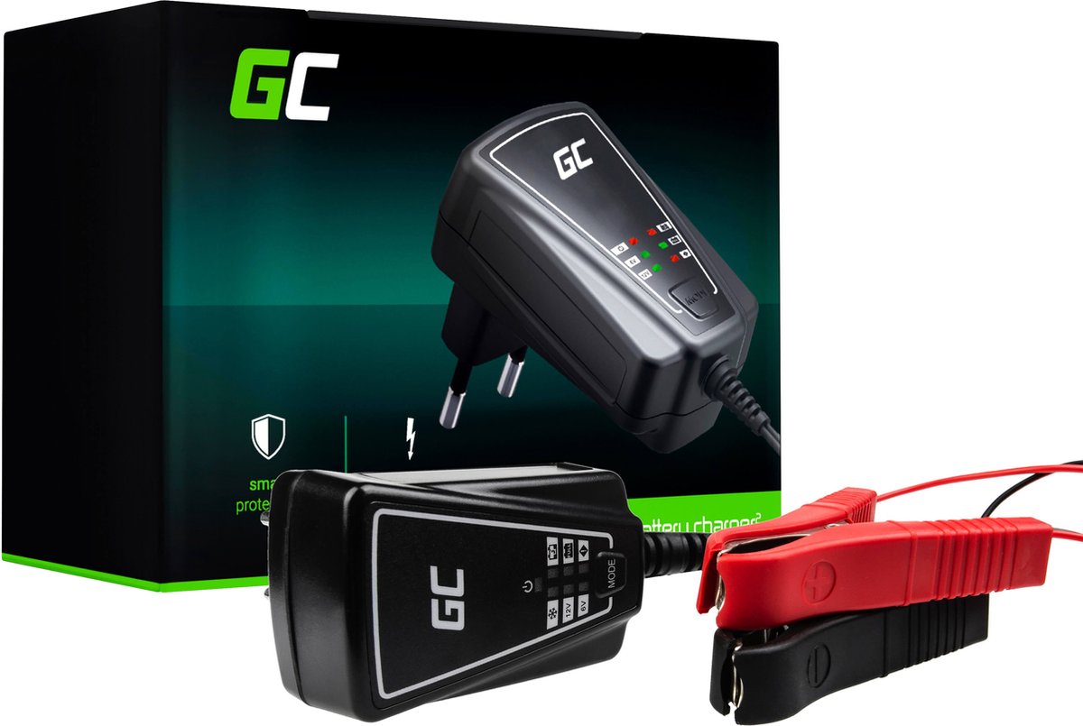 GREEN CELL Oplader voor accu's 6v 12v (1a).