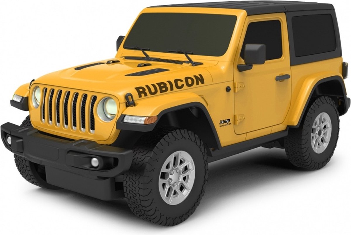 Jamara Rastar rc jeep wrangler jl jongens 27 mhz 1:24 geel