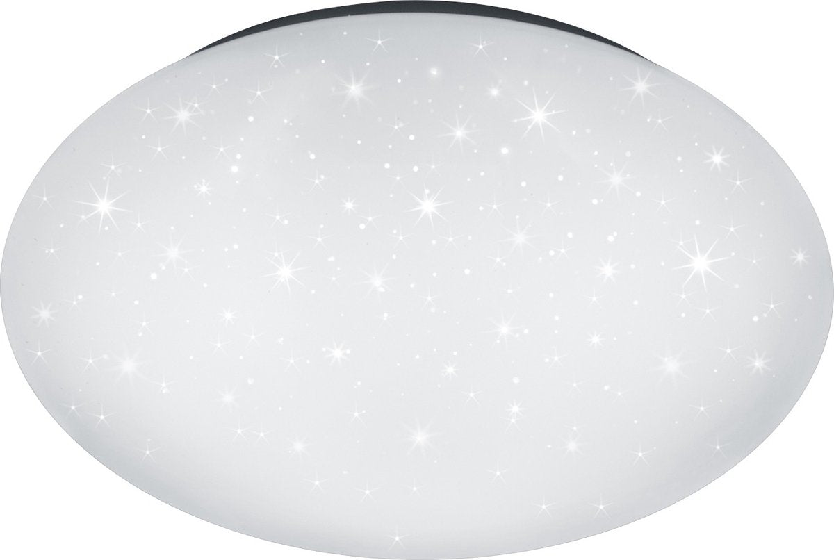 RL LIVE YOUR LIGHT Reality putz - plafondlamp - wit - incl. 1x smd 15w - sterreneffect - d: 37cm - ip44