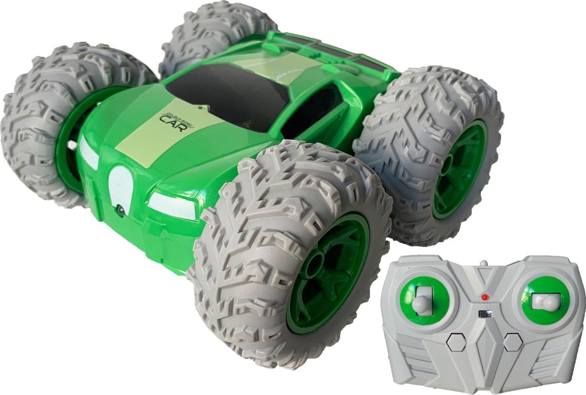 Gear2Play Rc stuntracer groen 1:18 - rc auto - bestuurbare auto