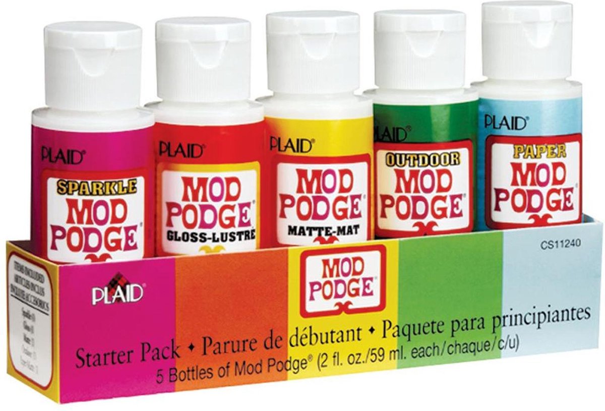 Mod Podge starters kits, 5x59ml 5x2 oz.
