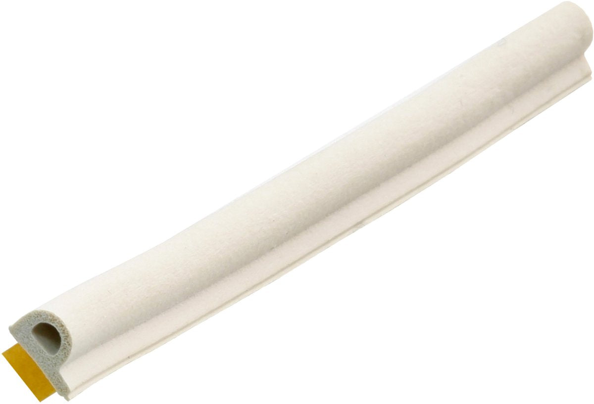 Ellen Tochtband - wit - kunststof - - p-profiel 8 x 5 mm x 7.5 m wit