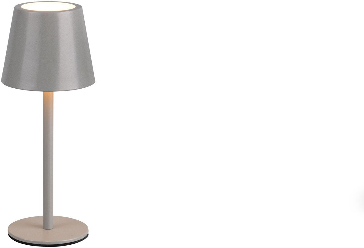 RL LIVE YOUR LIGHT Reality diaz - tafellamp - ultiem grijs - incl. 1x smd 1,6 w - 4-stappen touch - traploos instelbare lichtkleur - usb-aansluiting - oplaadbaar - snoerloos