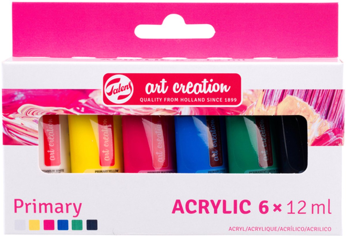 Talens Art Creation acrylverf set primary | 6 x 12 ml