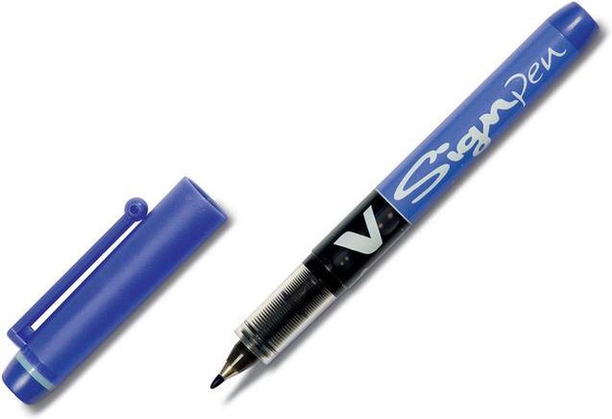 Pilot Boligrafo de tinta líquida v sign pen blauw 0,6 mm (12 stuks)