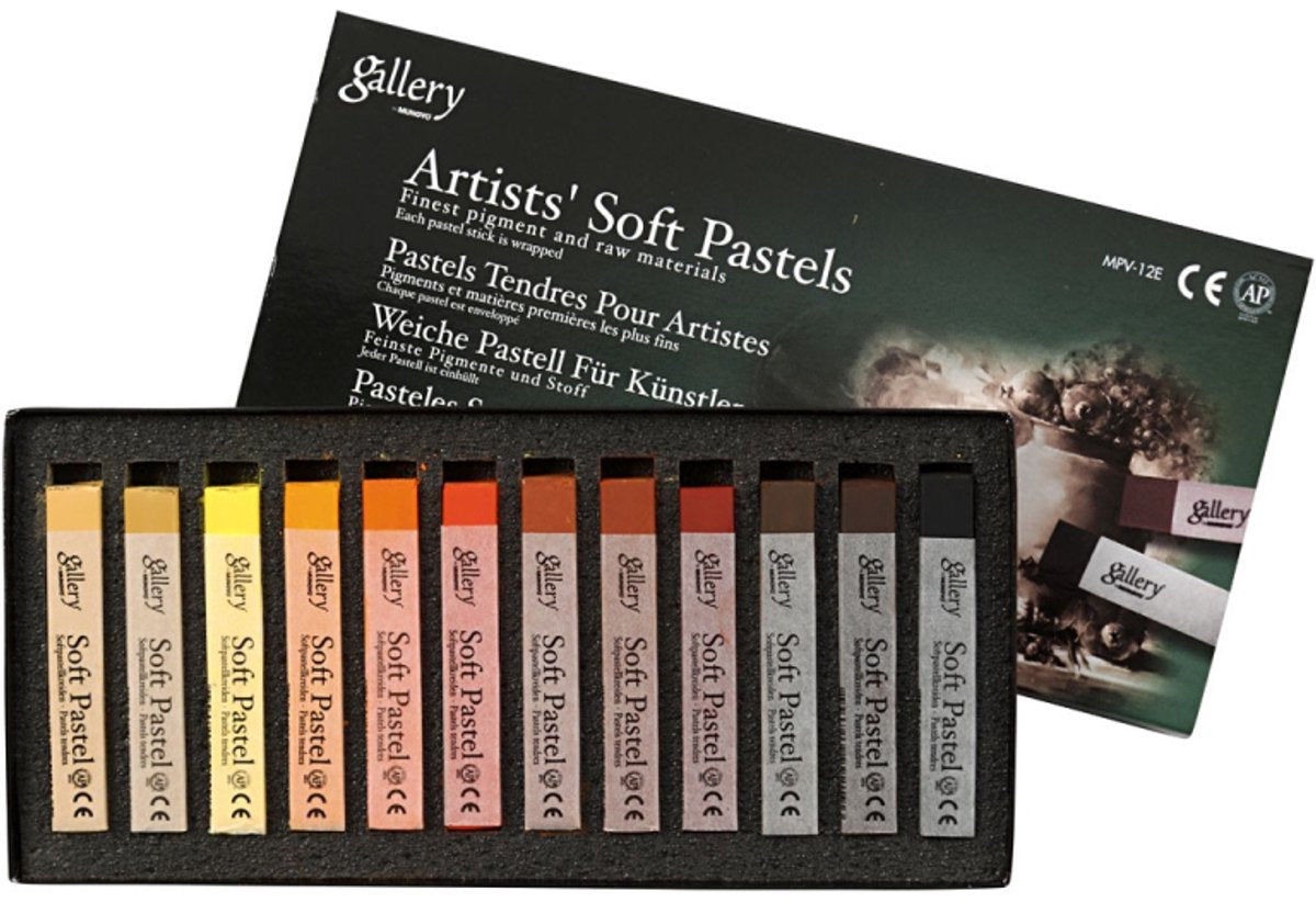 Creativ Company Gallery soft pastel set bruin harmonie, 12st.