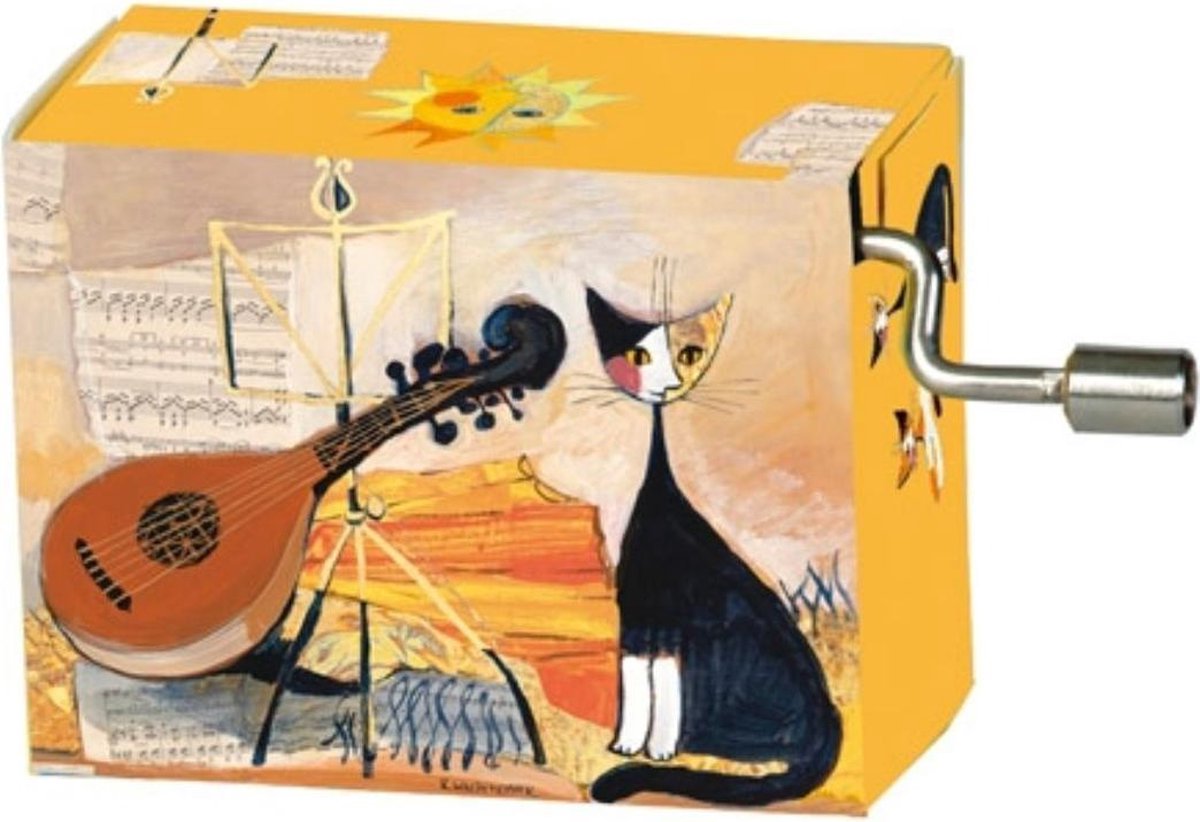 Fridolin Muziekdoosje rosina wachtmeister music cat violin melodie für elise van beethoven