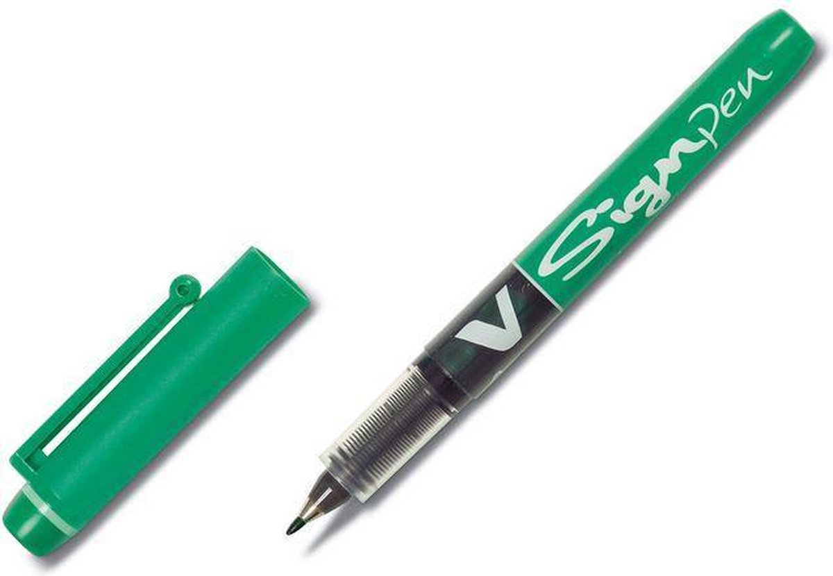 Pilot Boligrafo de tinta líquida v sign groen 0,6 mm (12 stuks)