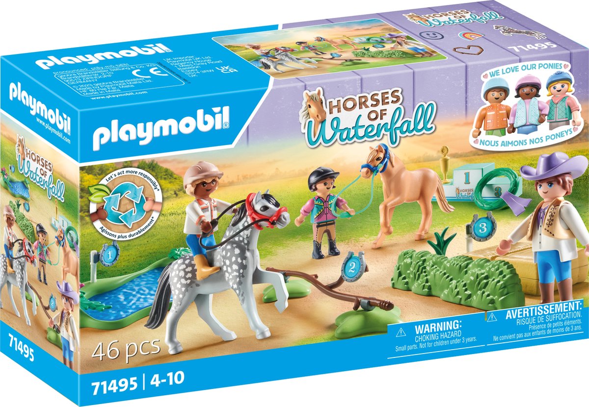 PLAYMOBIL horses of waterfall ponytoernooi - 71495