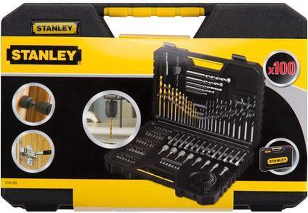 STANLEY 100-delige accessoireset in handige opbergkoffer sta7205-xj