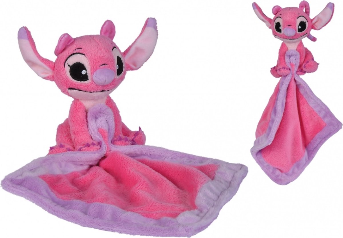 Simba Disney - lilo stitch - angel - 37 cm - blauw - alle leeftijden - knuffeldoek