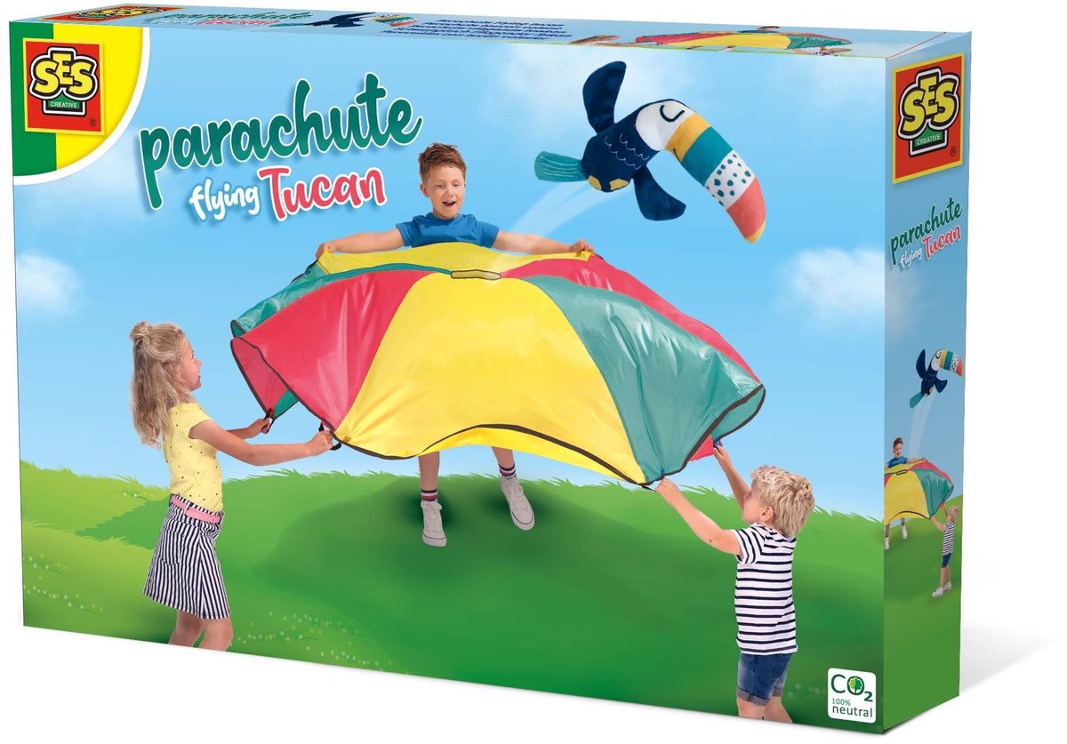 SES Creative Ses parachute vliegende toekan
