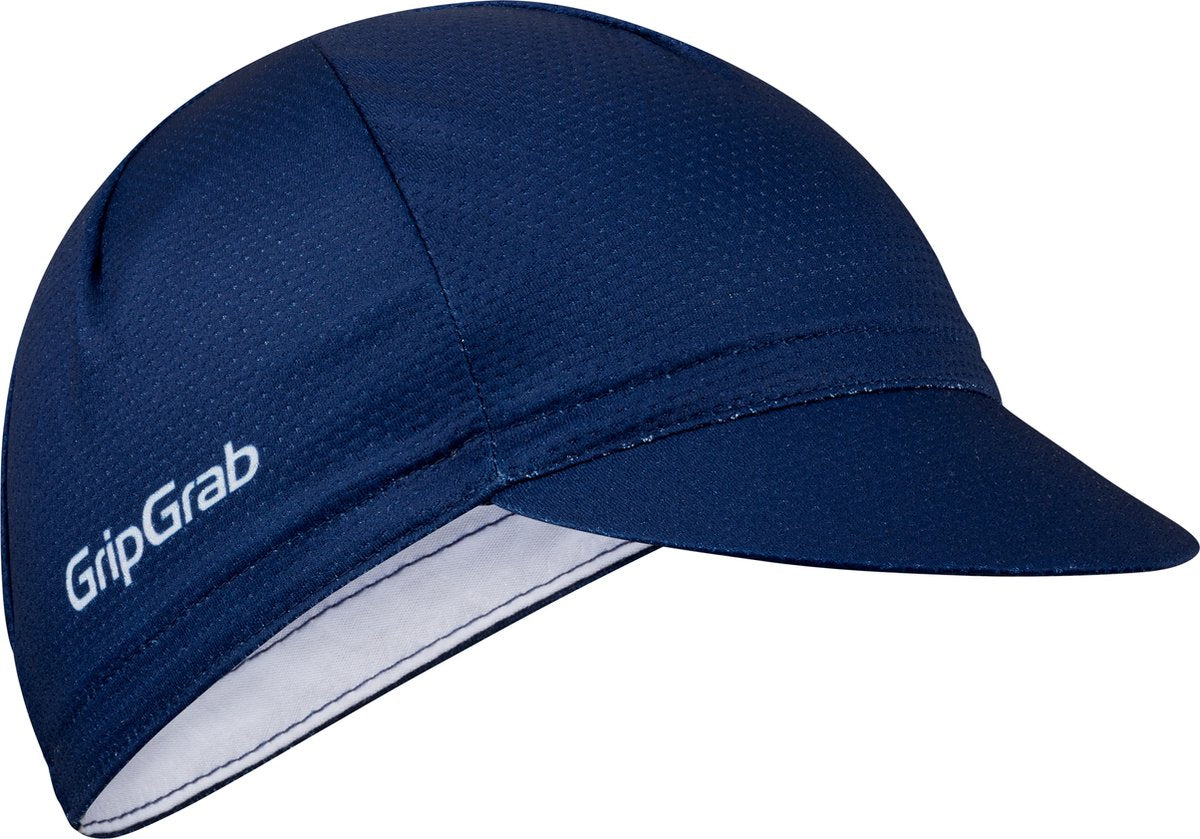 GripGrab - lightweight zomer fietspet mesh cycling cap retro fietsmuts uv-bescherming helmmuts - navy blauw - unisex - maat m l (57-63 cm)