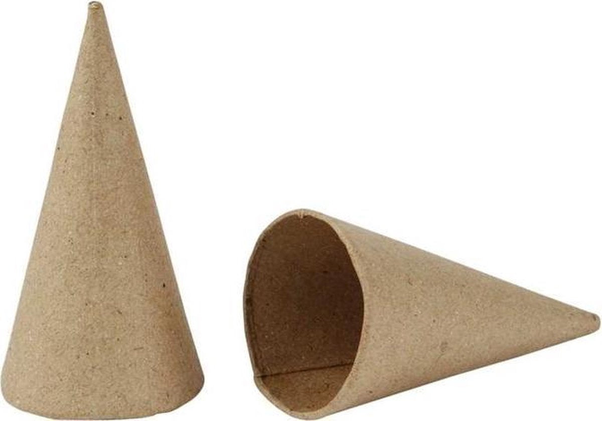 Creativ Company Creotime kegels 8 x 4 cm papier-maché 10 stuks