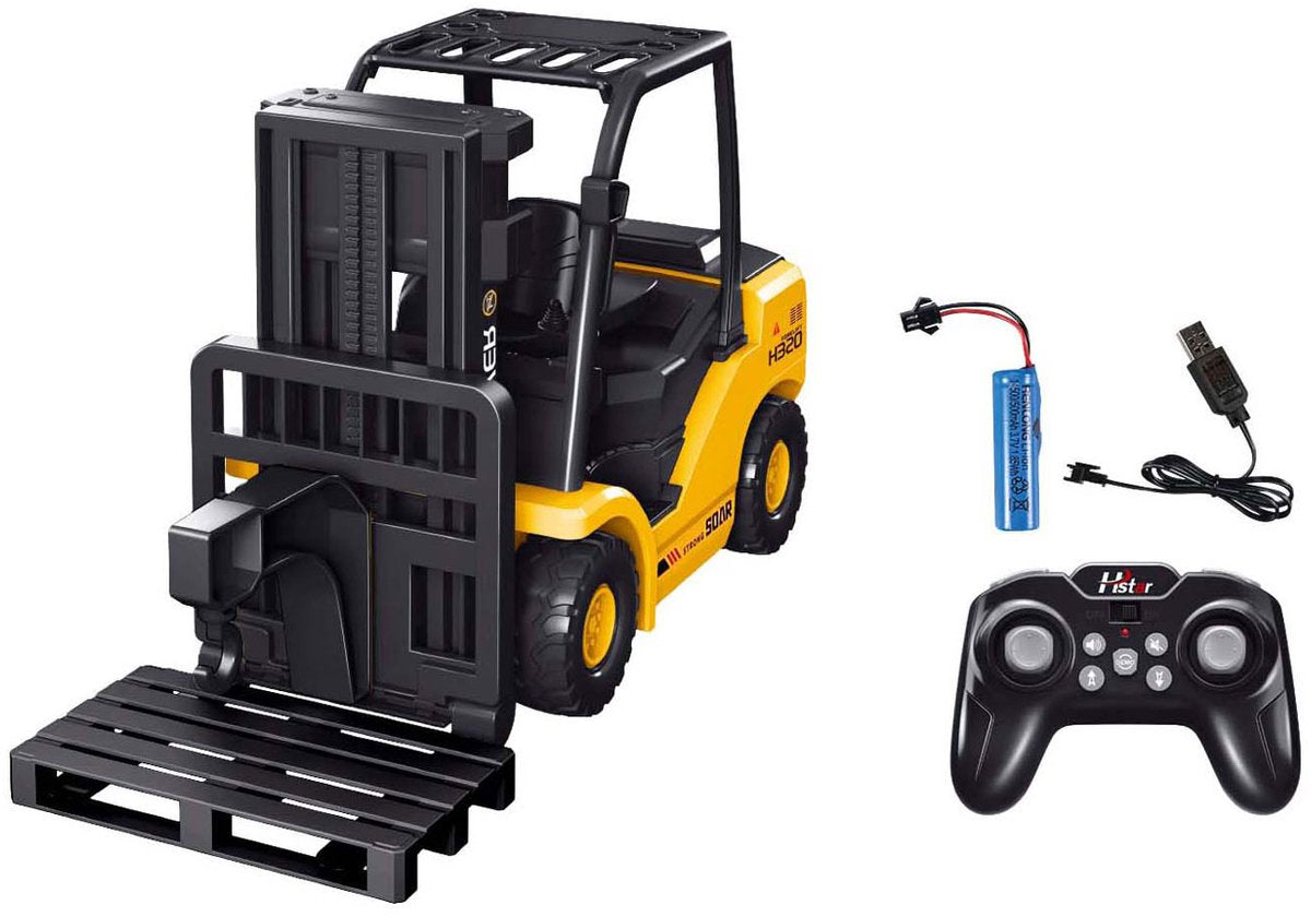 Lobbes Speelgoed BV Rc bestuurbare heftruck oplaadbaar met licht en geluid