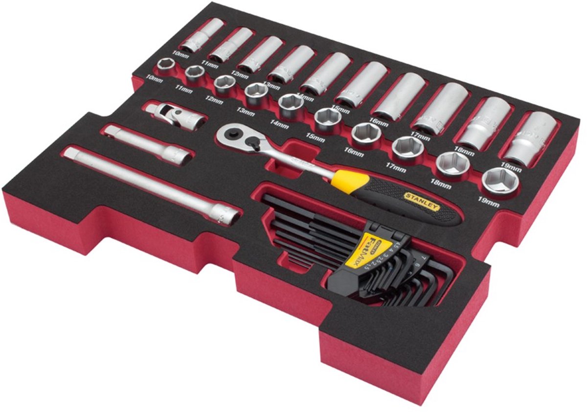 STANLEY handgereedschap fmht0-74296 fatmax tstak insert doppenset 3 8 38-delig - fmht0-74296