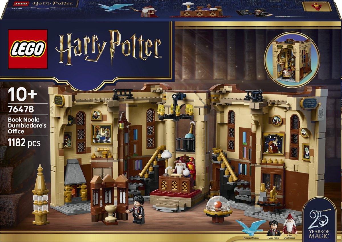 LEGO harry potter boekensteun: het kantoor van perkamentus speelgoed voor kinderen 76478