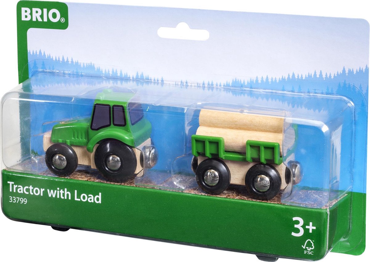 BRIO tractor met aanhanger - 33799