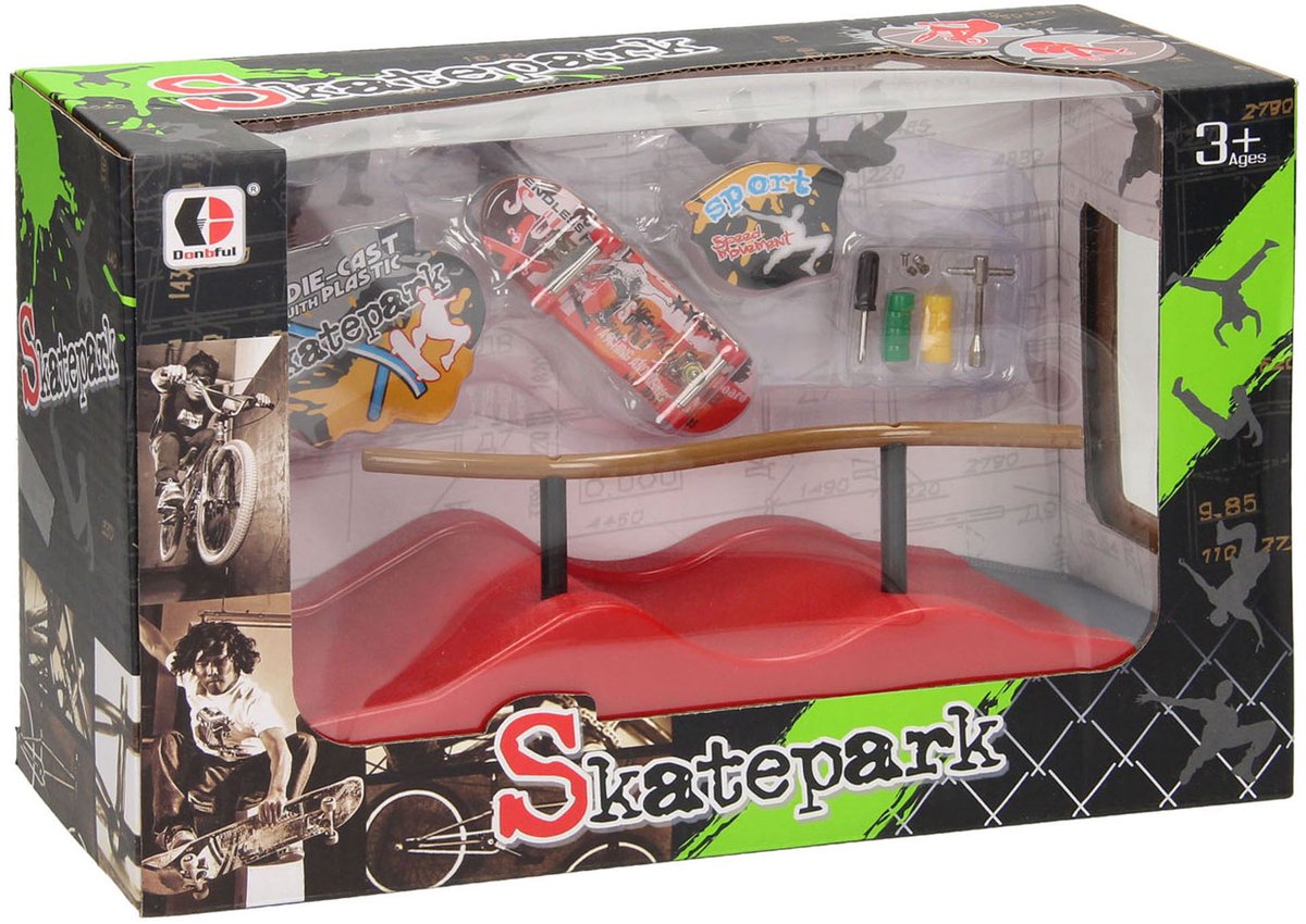 Lobbes Speelgoed BV Vinger skateboard met stunt trail