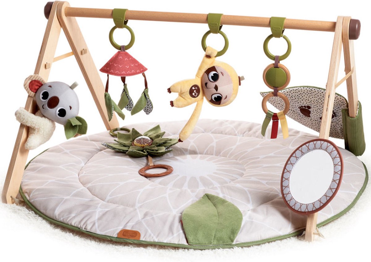 Tiny Love boho chic luxe developmental gymini, speelkleed voor baby's, houten speelgoed boog, vanaf 0 maanden