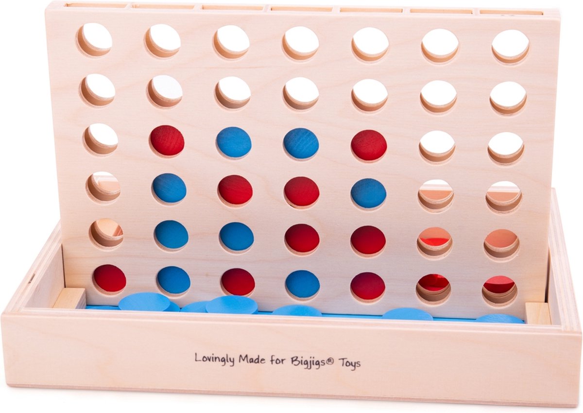 Bigjigs Toys Bigjigs houten vier op een rij, bj699