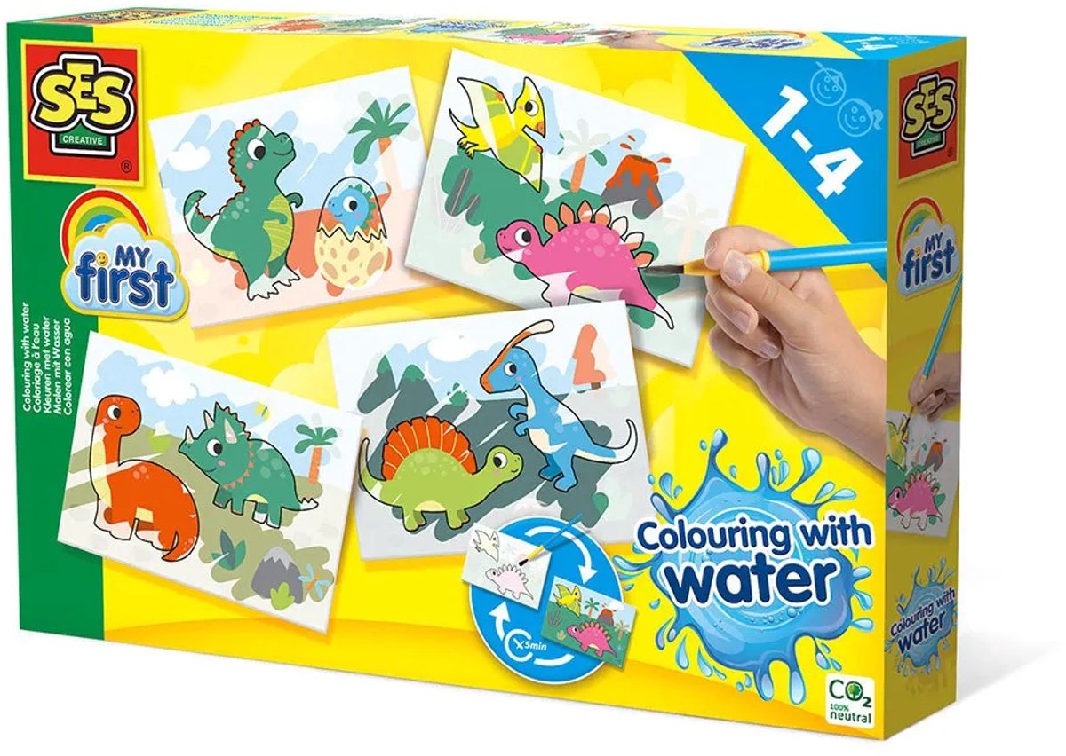 SES Creative Ses my first kleuren met water - dino's