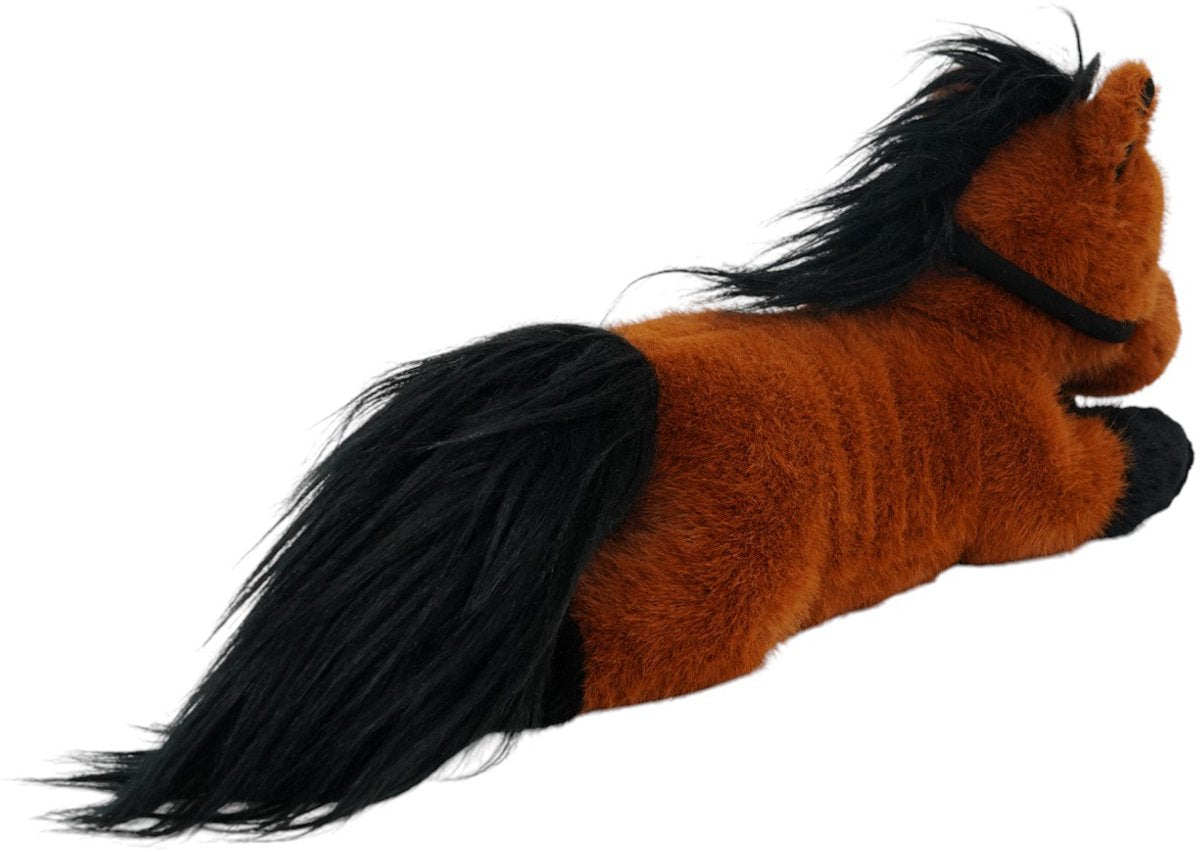 ONE LOVE knuffel - paard carly - 44cm - zwart en wit - 0 jaar