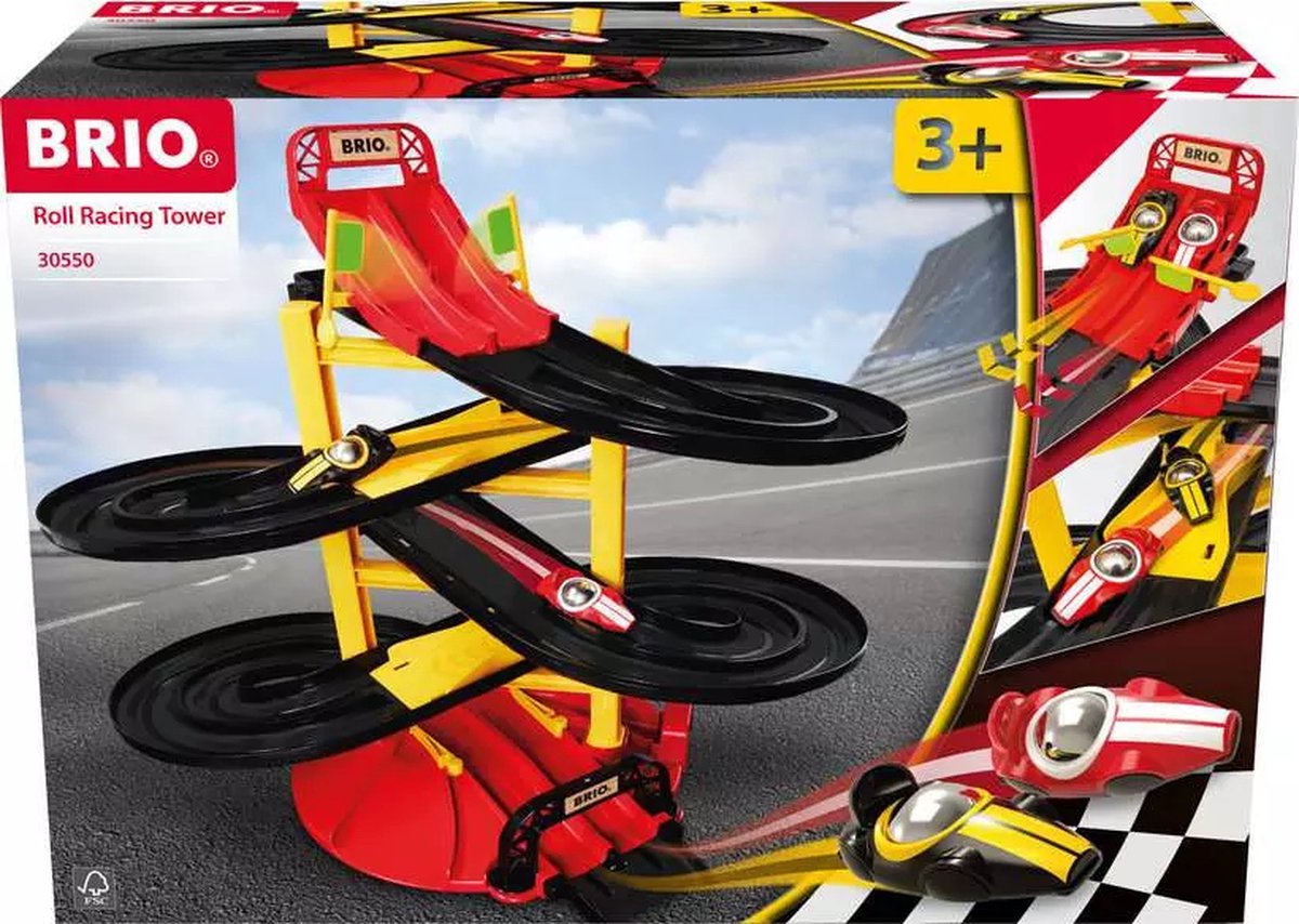 BRIO 30550 racetoren met racewagens | speelgoedracewagens voor kinderen vanaf 3 jaar