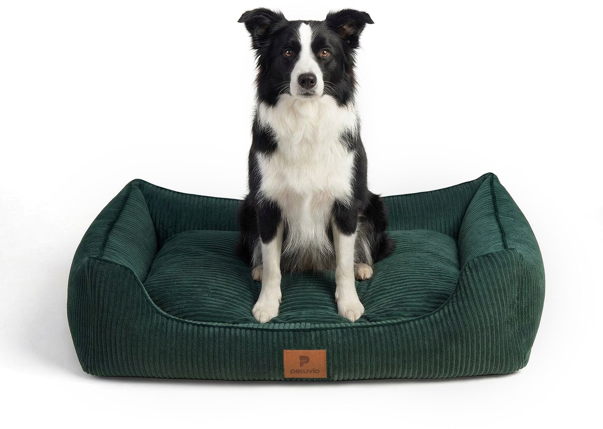PELUVIO hirado – hondenmand met hoge randen – maat l – comfortabel antislip – wasbare hoes – geborgenheid voor honden van alle leeftijden