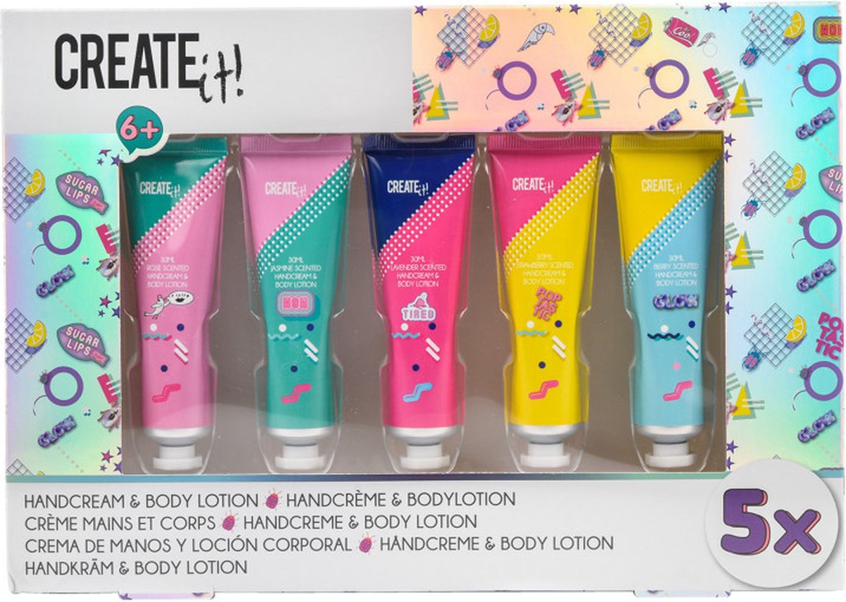 Create It! poptastic handcreme bodylotion 5-pack