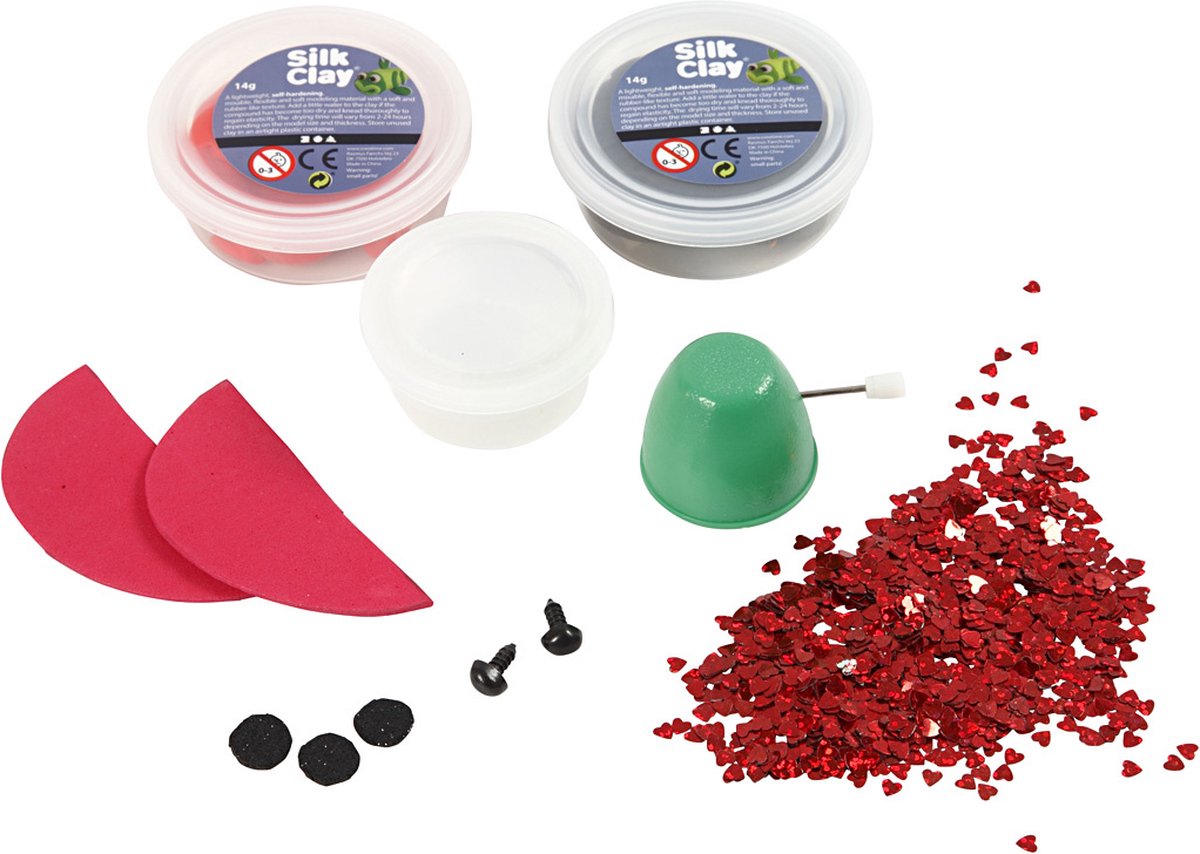 Silk Clay Creativ company lady bug boetseerklei set