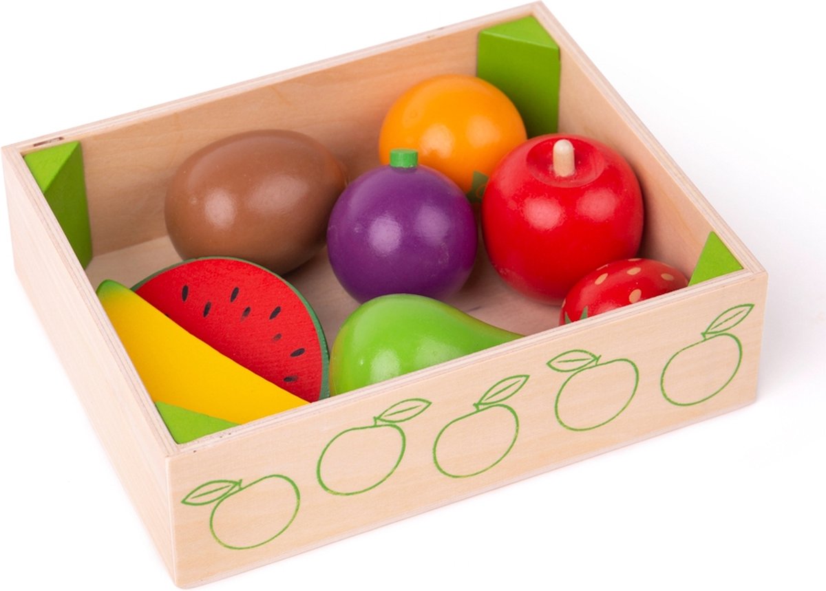 BIGJIGS kratje met fruit