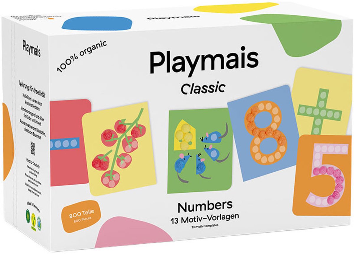 PlayMais classic numbers - 800 stukjes