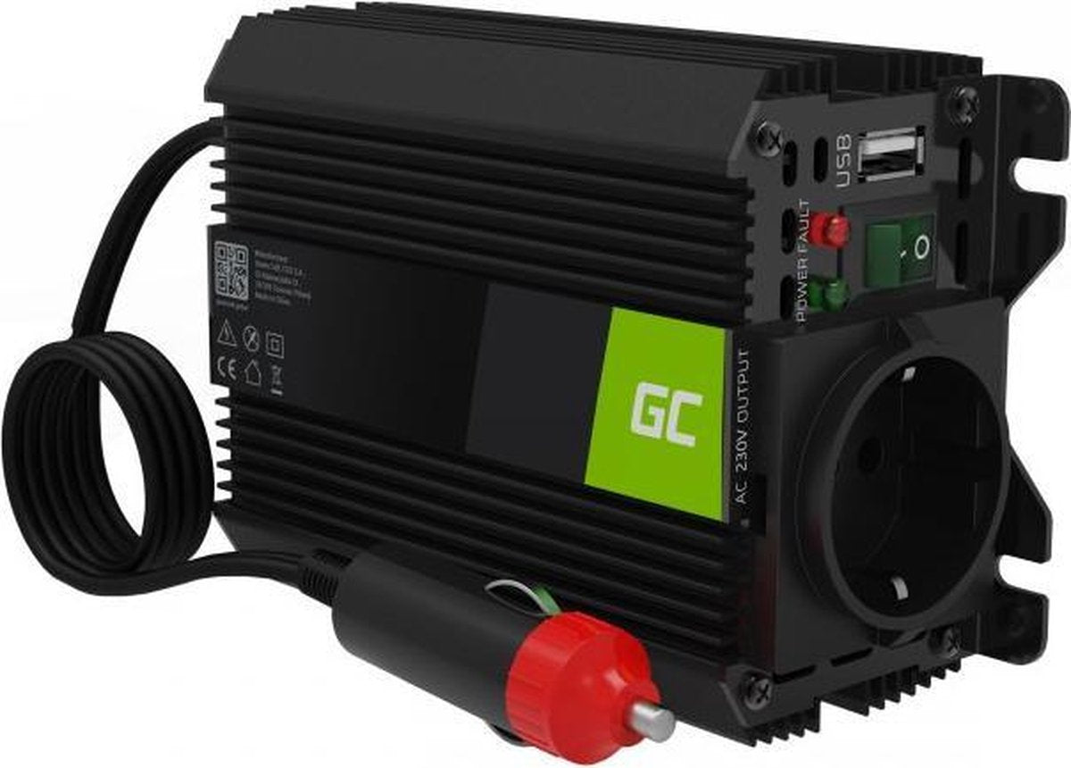 GREEN CELL 150 w 300 w spanningsomvormer omvormer 12v tot 230 v omvormer usb.