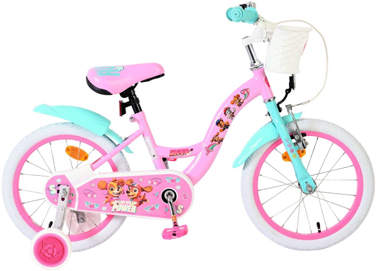 Volare Paw patrol kinderfiets - meisjes - 16 inch - roze