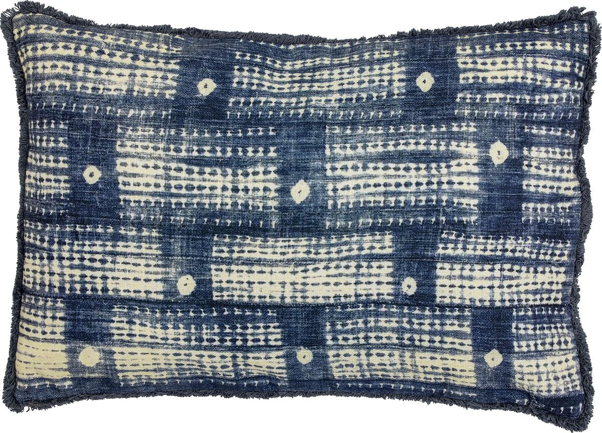 Creative Collection Fillippa cushion, blue, cotton
