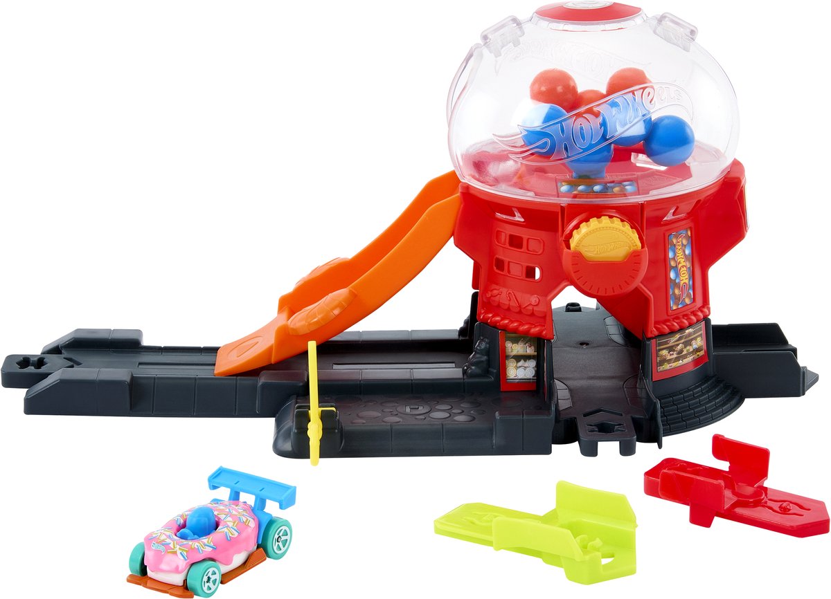 Hot Wheels snoepautomaat - baan met snel-klik-systeem