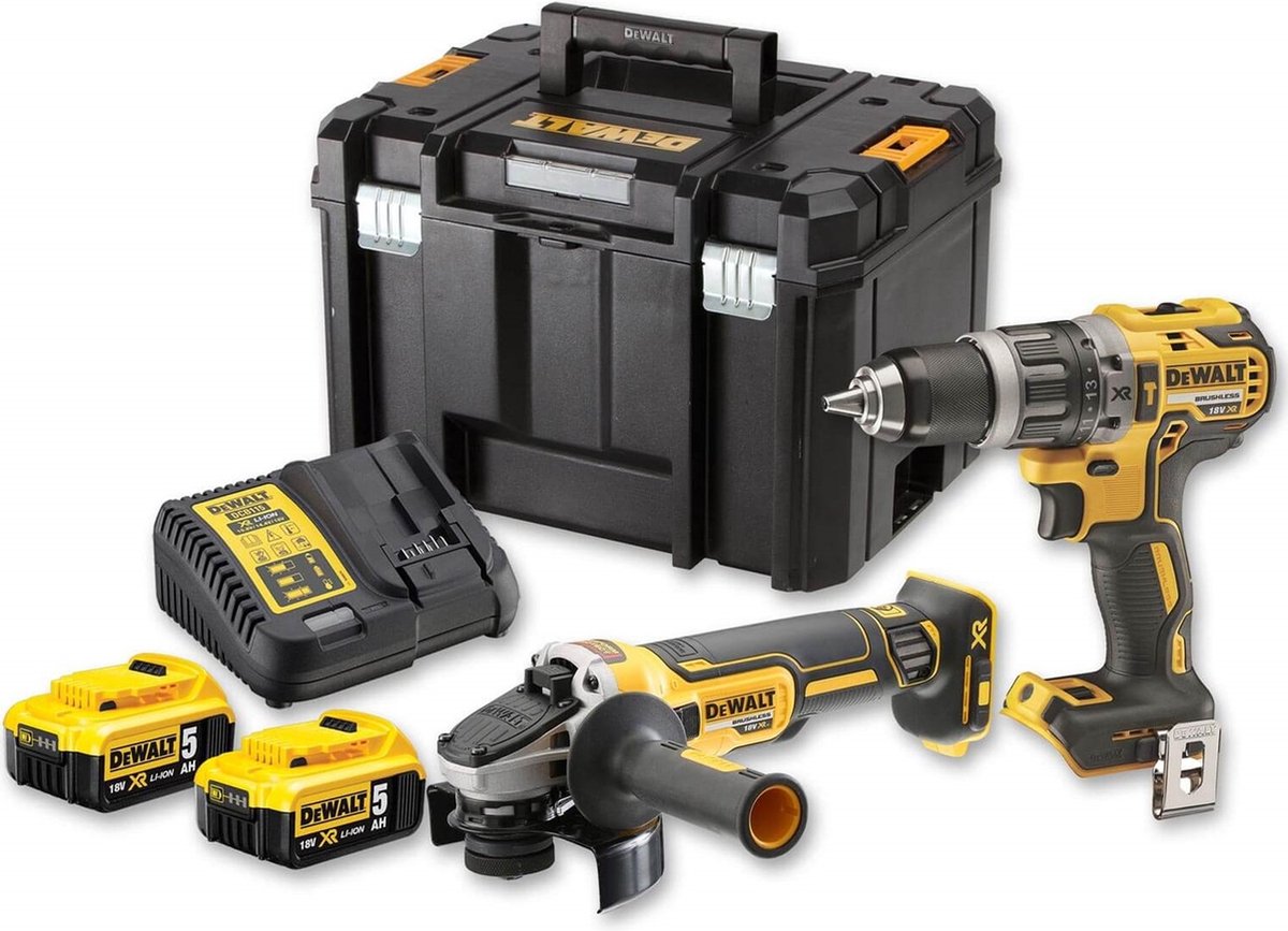 DeWalt xr serie - accu combo set - 18v - 5.0ah - dcd791 dcg405