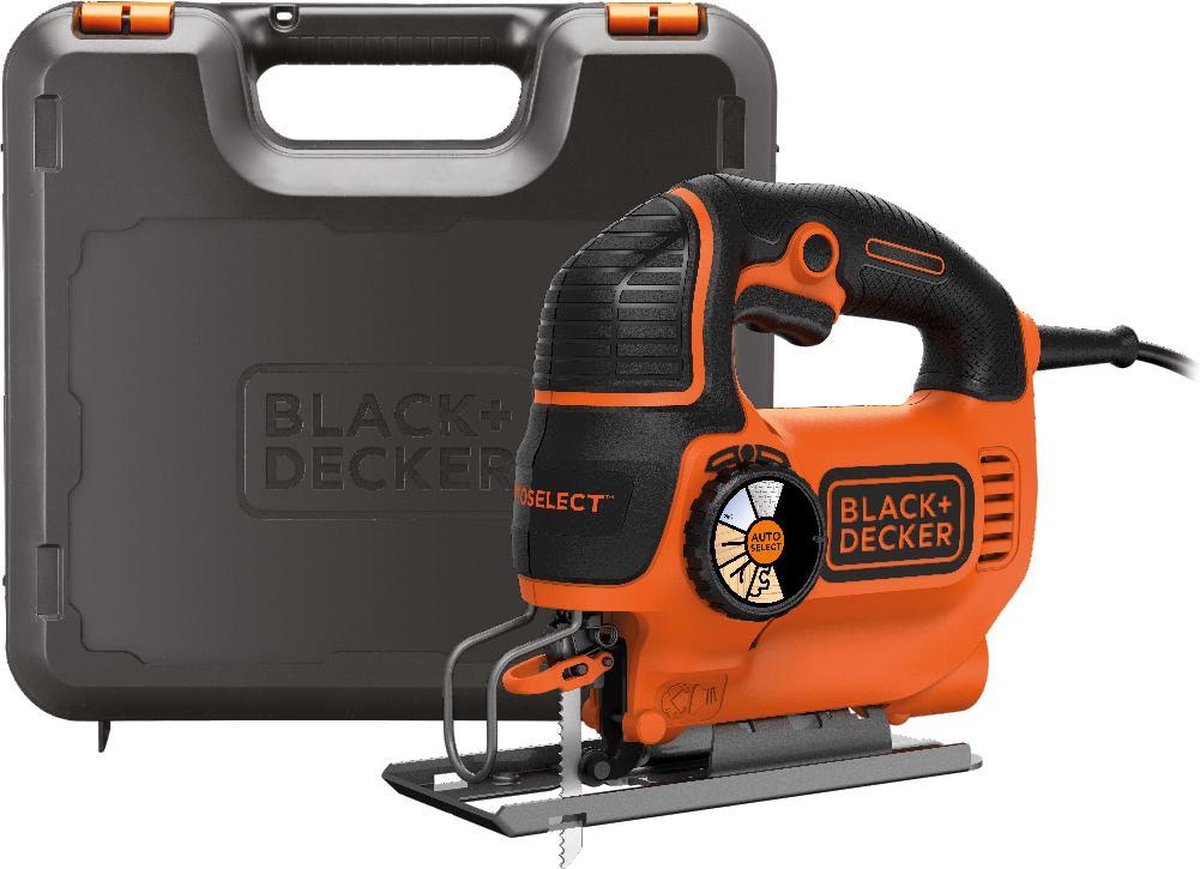 BLACK+DECKER 550w autoselect™ pendeldecoupeerzaag. kies de toepassing en de machine - ks801sek-qs