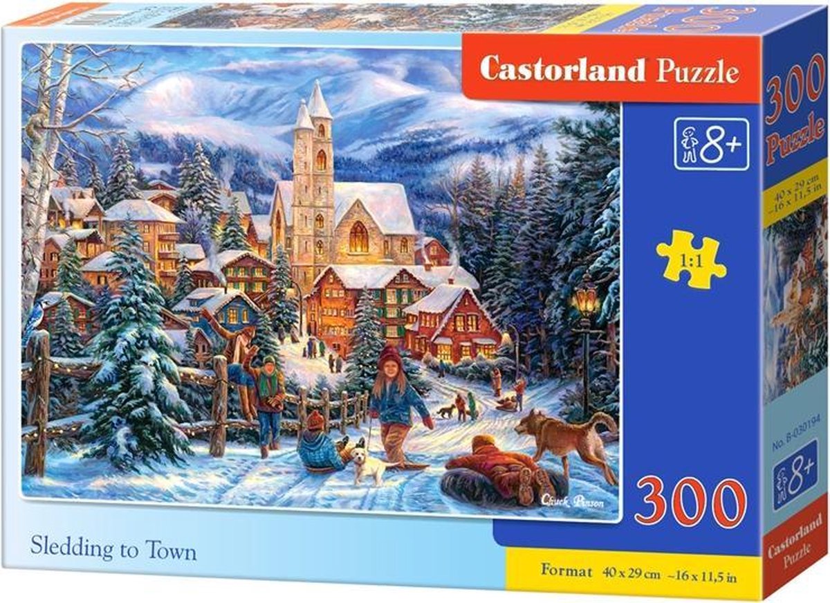 Castorland Sledding in town - 300 stukjes