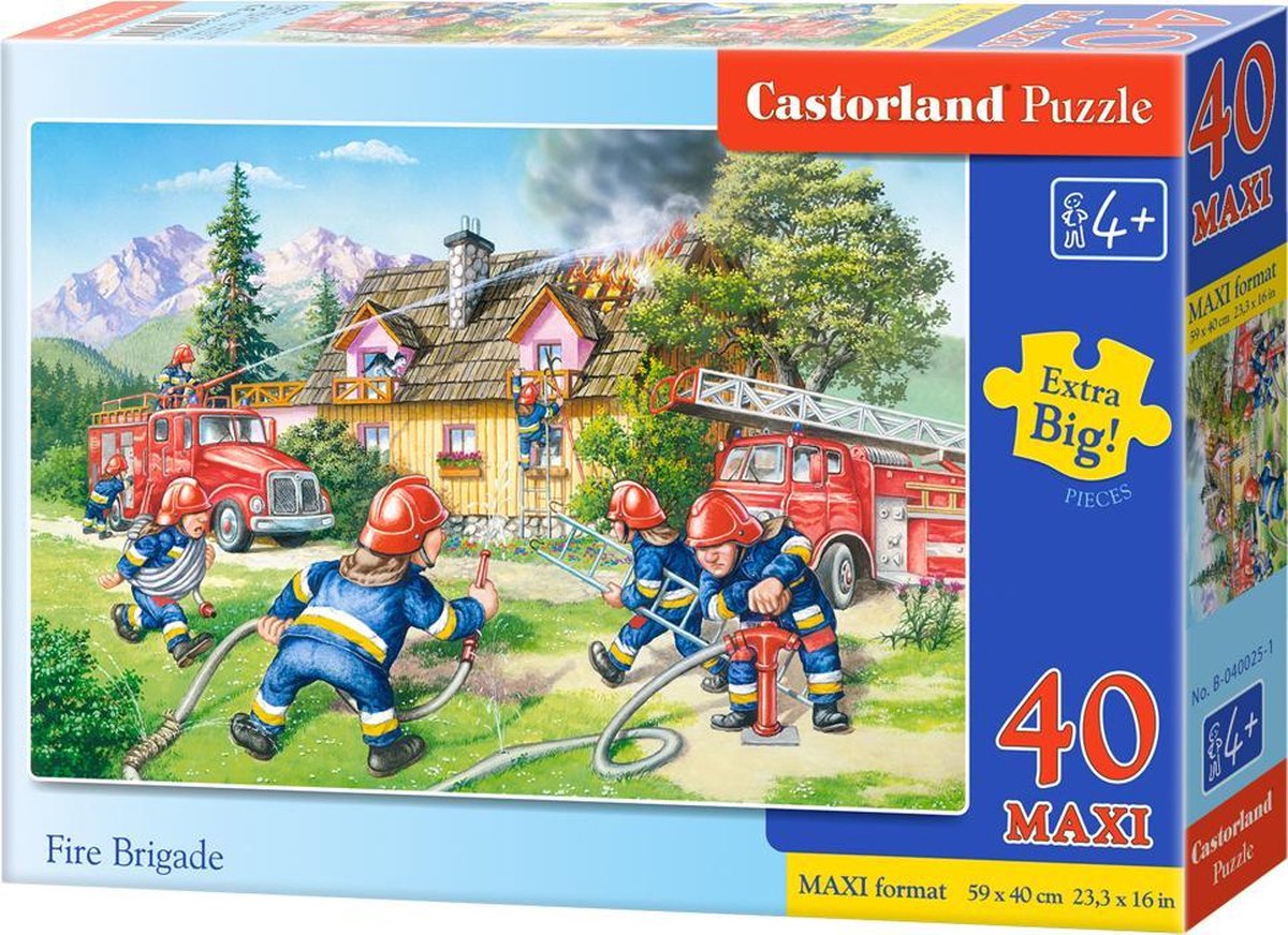 Castorland Fire brigade - 40 stukjes maxi