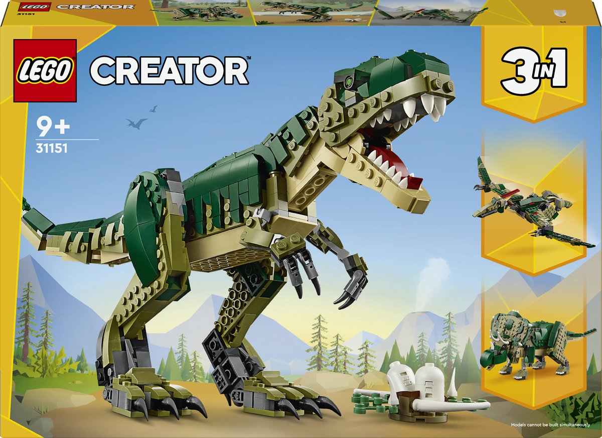LEGO creator 3in1 t. rex, dinosaurus 31151