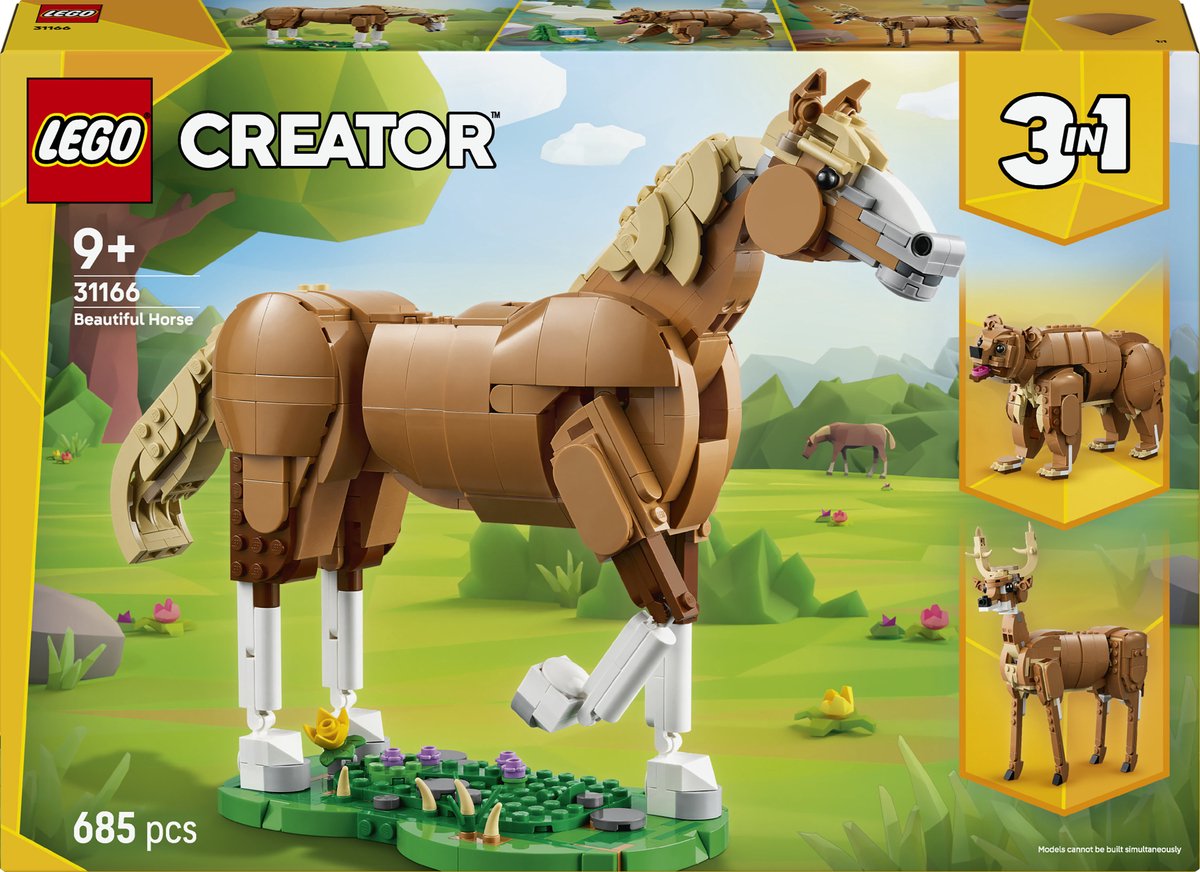 LEGO ® creator 3in1 prachtig paard, dierenbouwset - 31166
