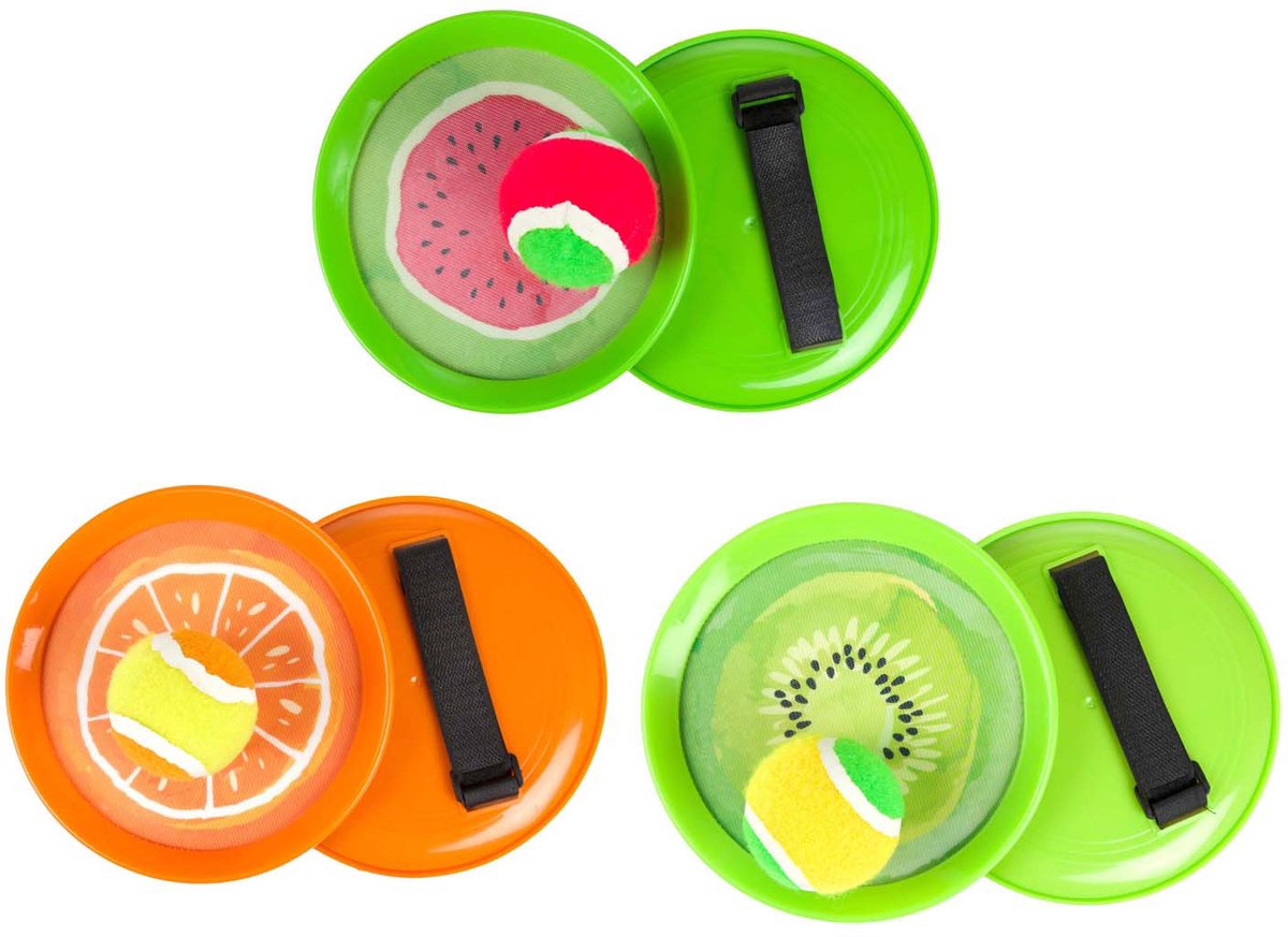 Toi-Toys Play out vangbalspel fruit,3dlg.