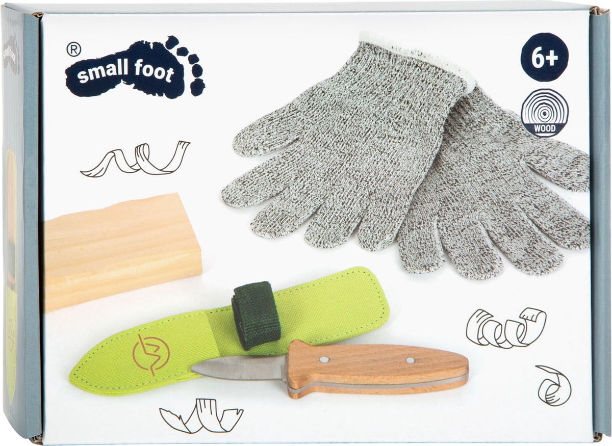 Small Foot - houtsnijden en bewerken ontdekset, 5dlg.